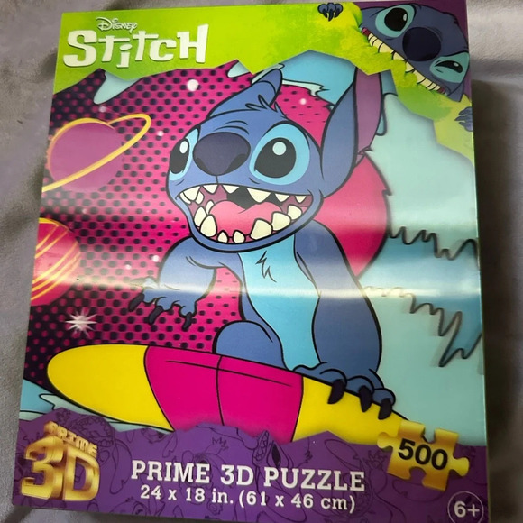 Prime 3D Disney Stitch - 500 Piece 3D Puzzle #1 - Picture 2 of 3